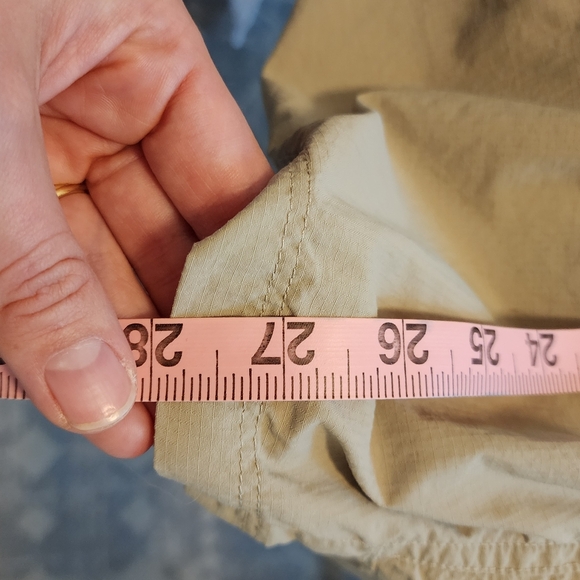 The North Face Mens L Khaki Button Front Vented Short Sleeve Activewear Shirt - Picture 5 of 6